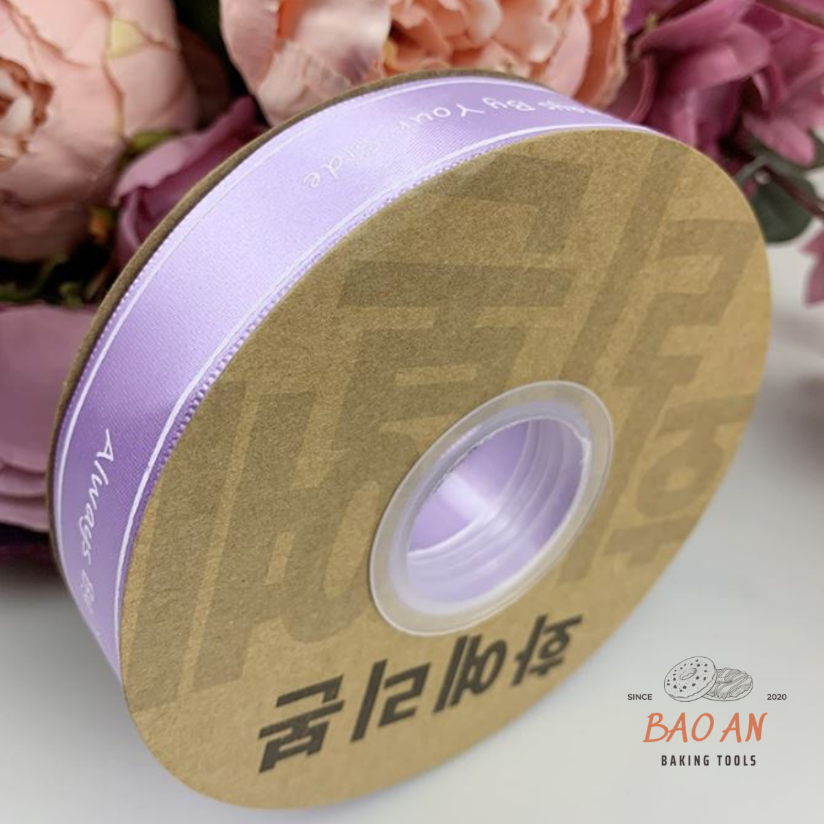 Ruy băng lụa cao cấp bản 2.5cm chữ always be your side