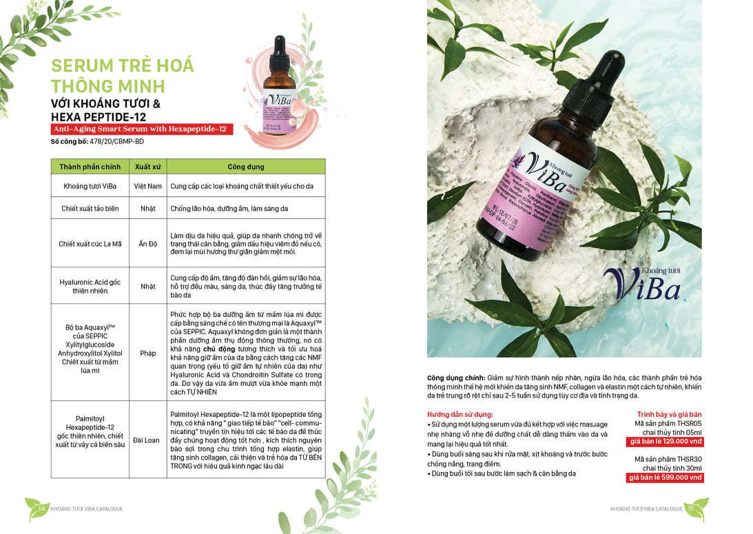 Serum trẻ hóa da thông minh ViBa