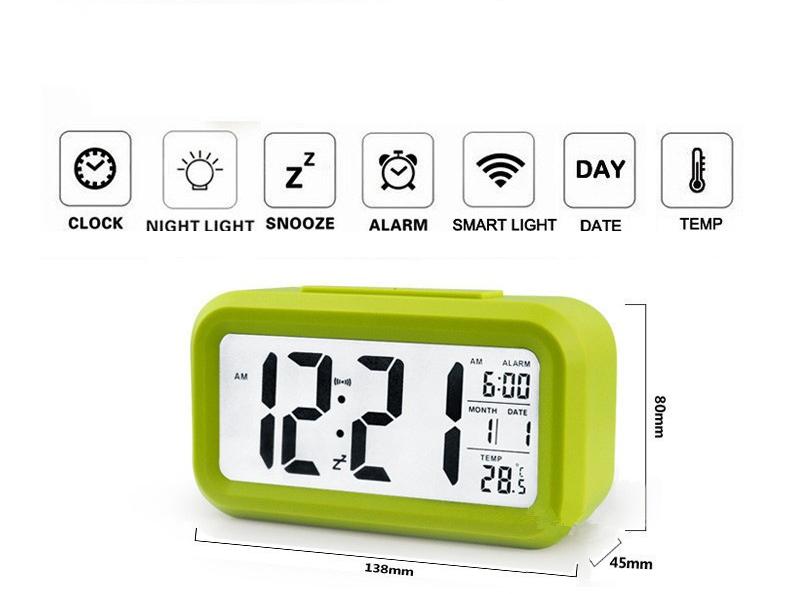 Đồng hồ báo thức hình Led
