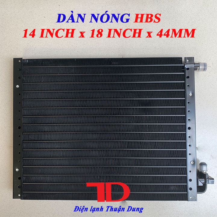 Dàn Nóng HBS 14x18 inch 36x50 cm dày 44 mm, Dàn Nóng Điều Hòa Ô Tô