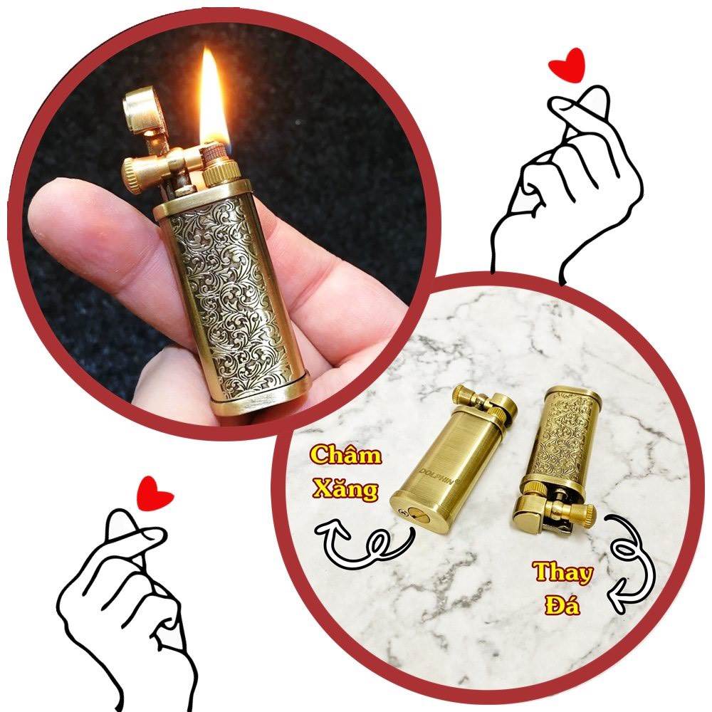 (BẬT LỬA ĐỘC LẠ) HỘT QUẸT XĂNG ĐÁ CỔ DOLPHIN 689 GIÁ RẺ