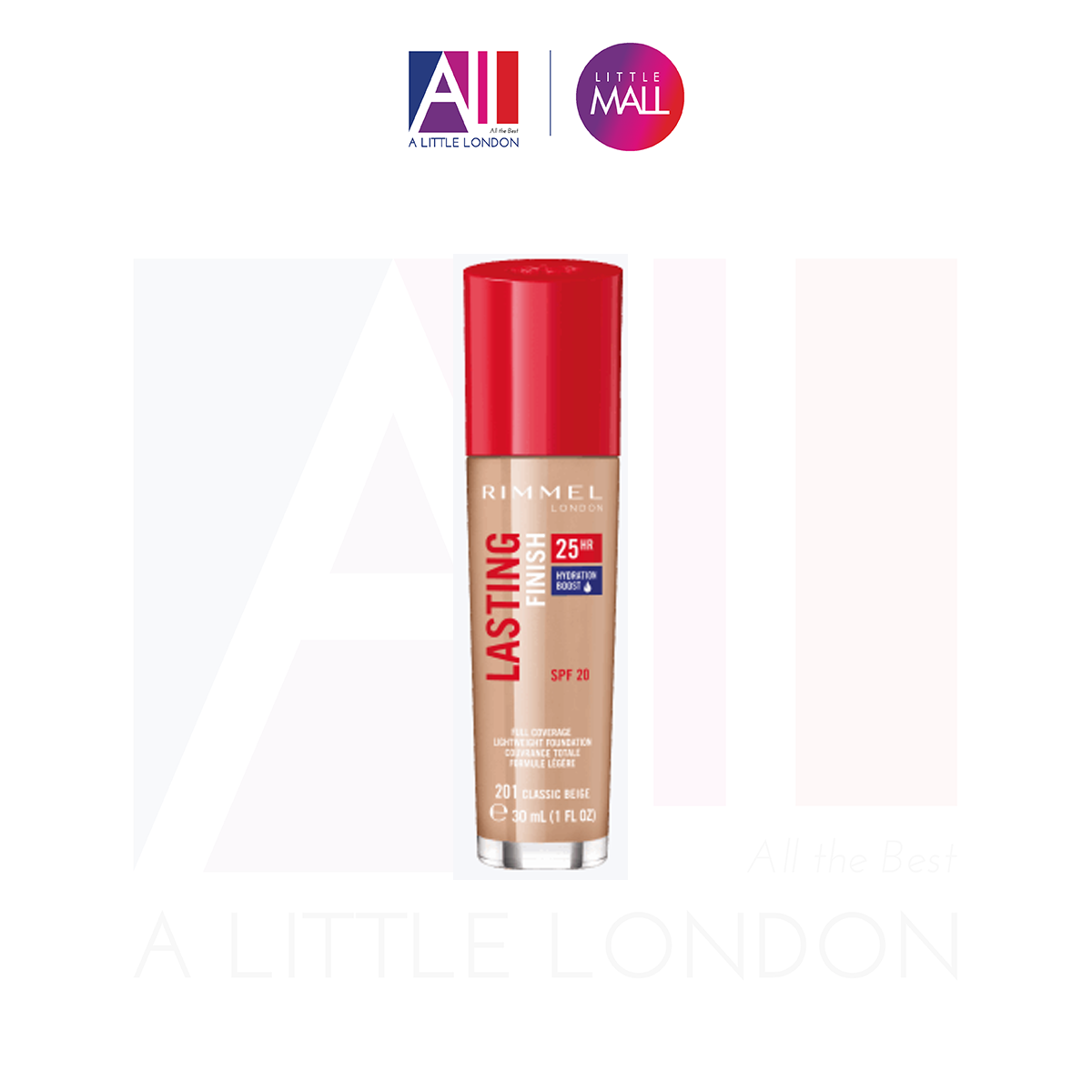 Kem nền Rimmel Lasting Finish 25h Foundation -201 (Bill Anh)