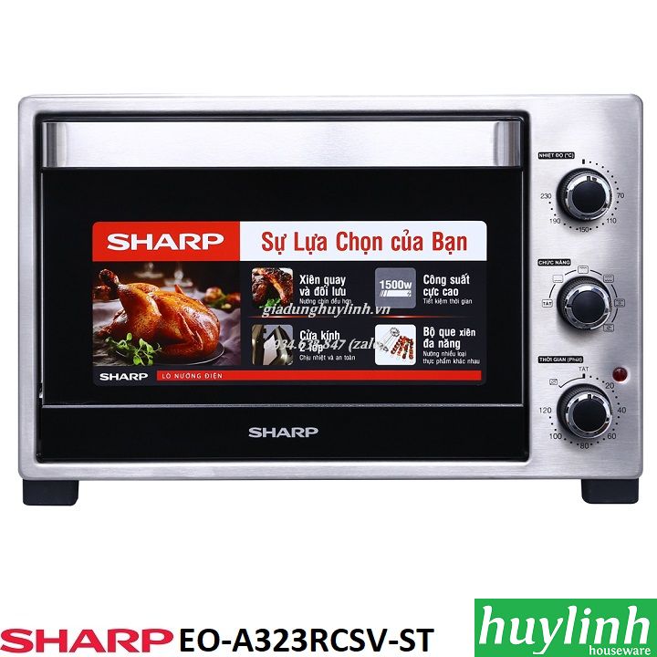 Lò nướng điện Sharp EO-A323RCSV-ST - 32 lít