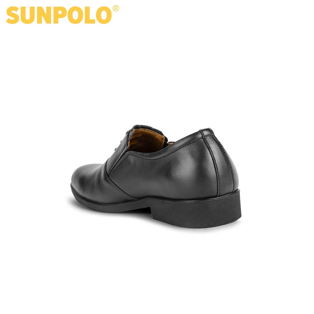 Giày Tây Nam Da Bò Công Sở SUNPOLO SUKT0528DN (Đen, Nâu)