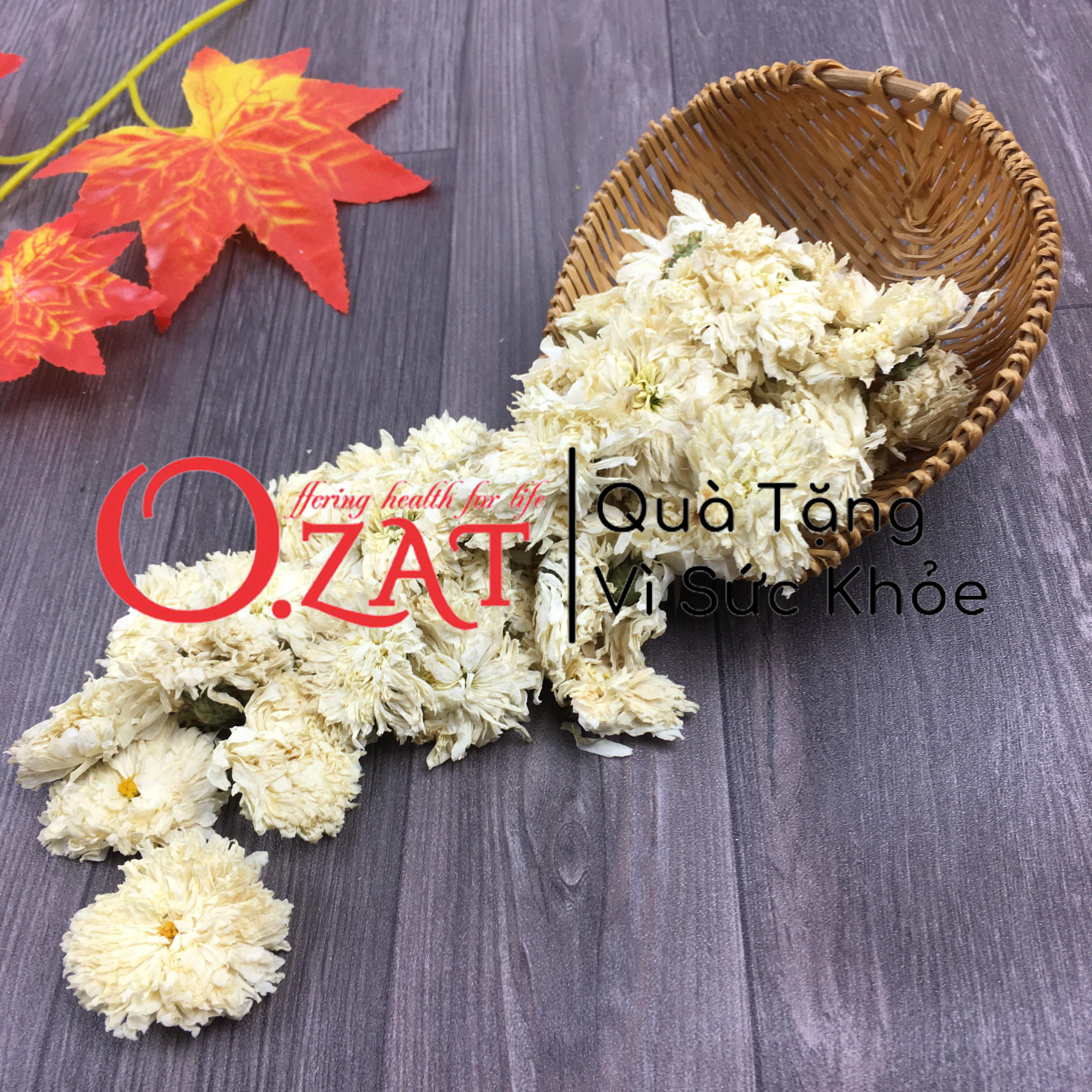 Trà Hoa Cúc Trắng sấy khô O.ZAT 100g