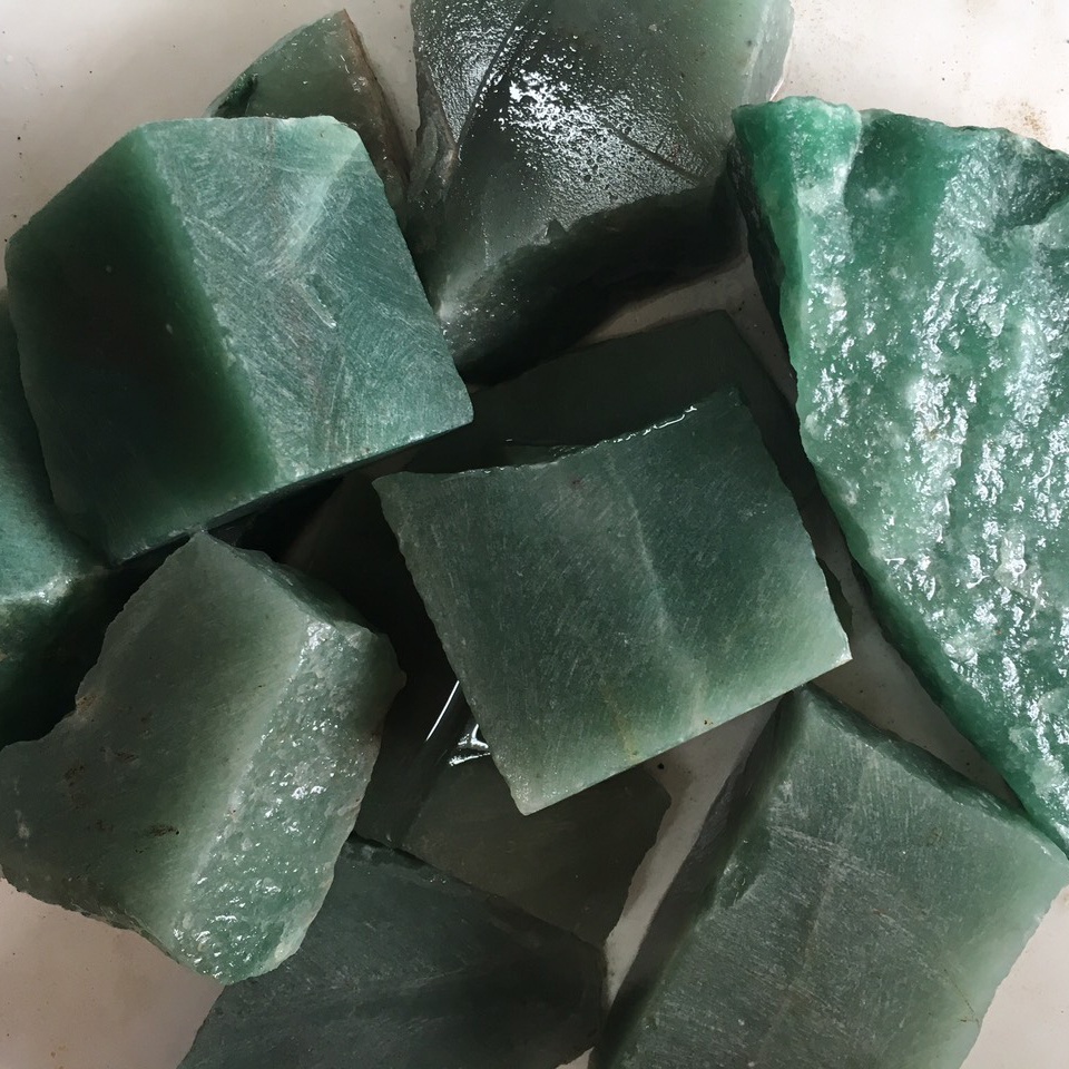 1000Gr Đá Thô màu xanh Aventurine