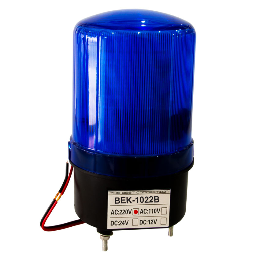 [HCM]Đèn quay Led không còi BEKONEC - BEK - 1022B - 220V AC - Xanh - Thái lan