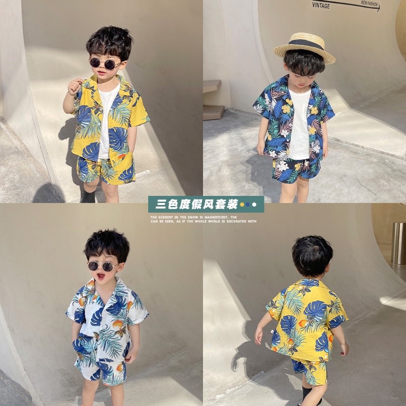 [SET BÉ TRAI] Bộ hoa lá 5 màu cho bé trai