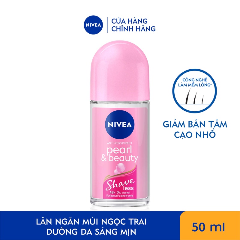Lăn ngăn mùi nivea shaveless ngọc trai đẹp quyến rũ