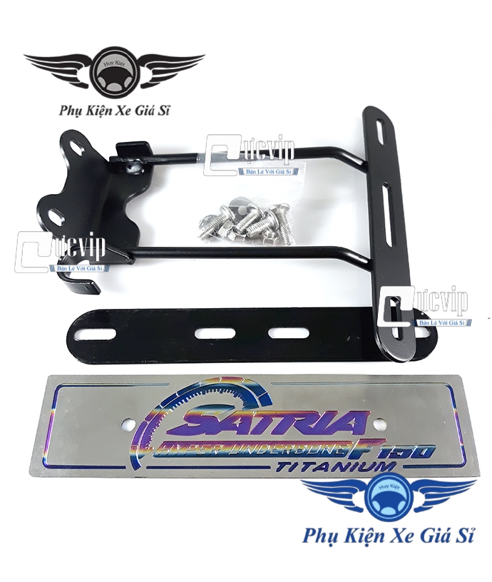 Full Bộ Bảng Tên Satria Titan Kèm Part Gắn Và Ốc Inox Thái MS1346