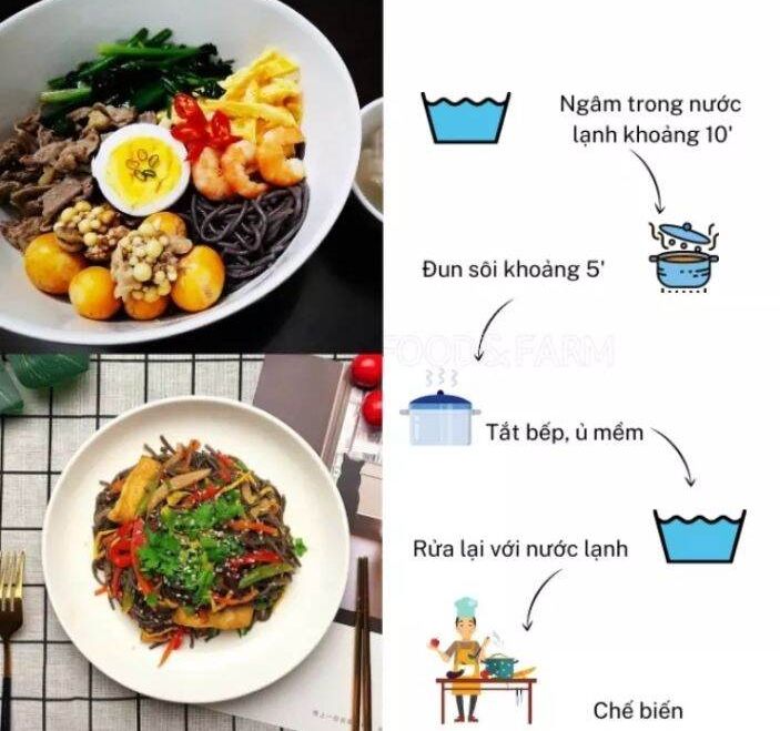 Bún gạo lứt đỏ Bắc Giang (Giảm cân, Thực dưỡng, Eat clean).