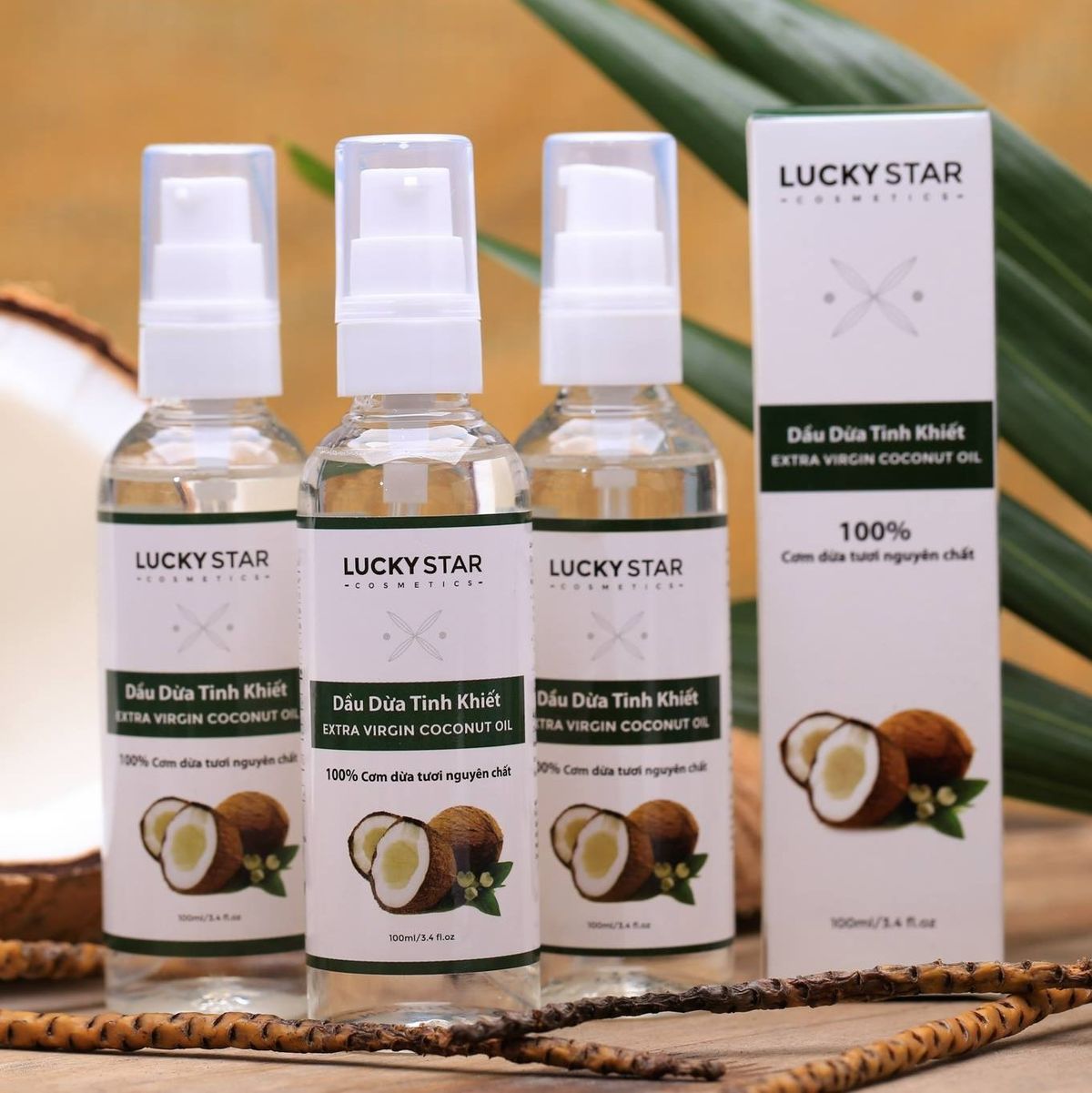 TINH DẦU DỪA NGUYÊN CHẤT 100ML - LUCKY STAR