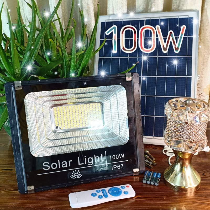 100W ĐÈN PHA LED NĂNG LƯỢNG MẶT TRỜI , Solar Light , IP67 chống nước