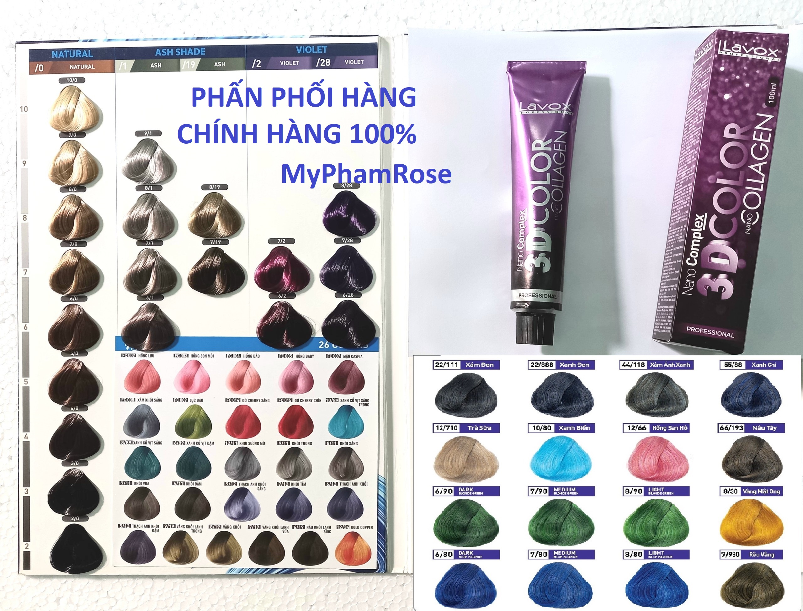 nhuộm Lavox Oxy trợ nhuộm tóc lavox Nano complex 100ml (9%)