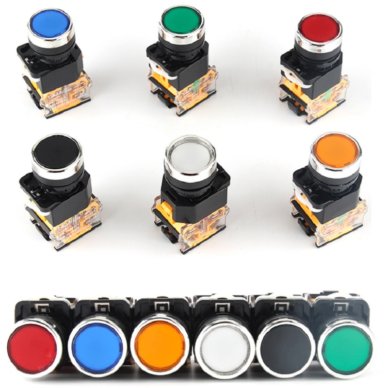 Nút nhấn nhả nhấn giữ không đèn phi 22 220V La38