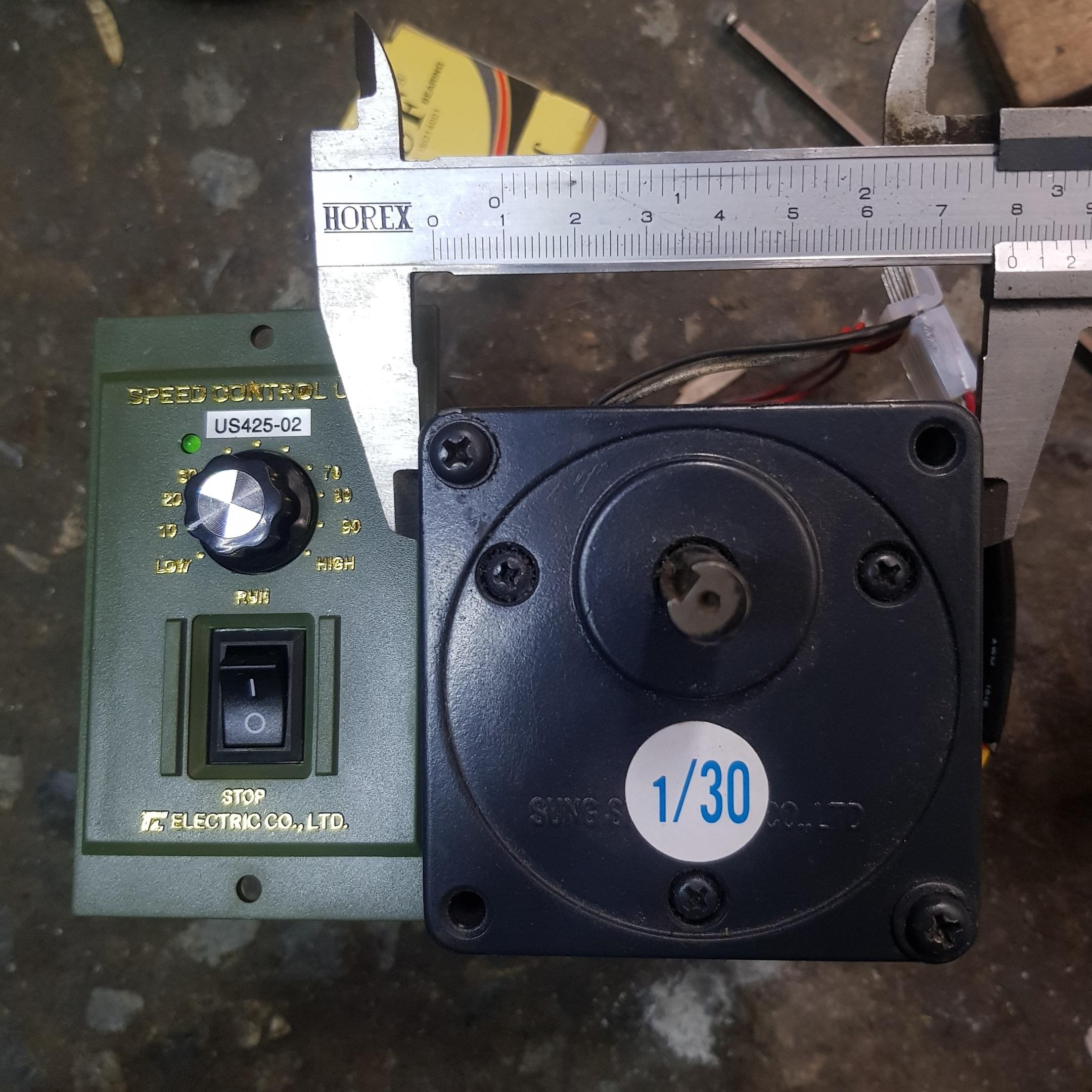 Motor giảm tốc 25w kèm bộ điều khiển tốc độ