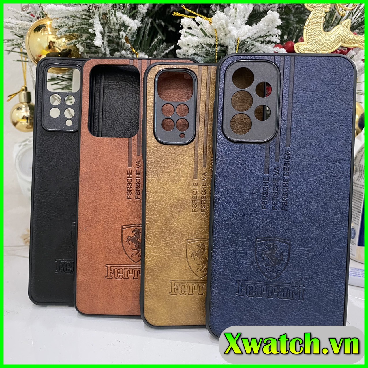 Ốp lưng da Ferari Vsmart live / Live 4 / Joy 3  / Star / Bee 3 / Joy 1 plus