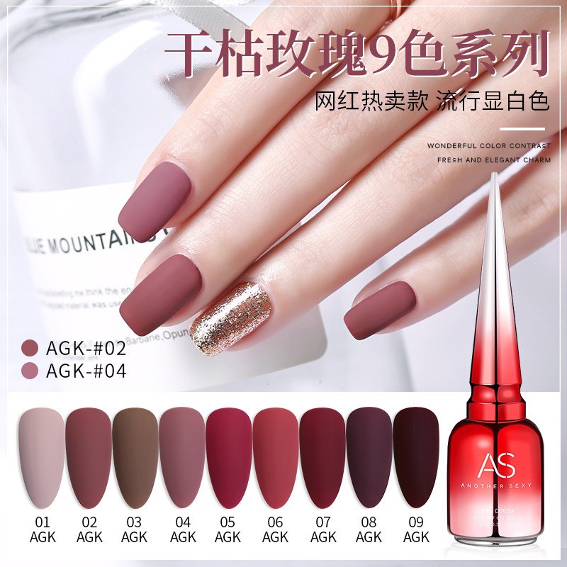 Sơn gel AS bền màu cực kì mướt 15ML (dành cho tiệm nail chuyên nghiệp) - AGK - BUM STORE