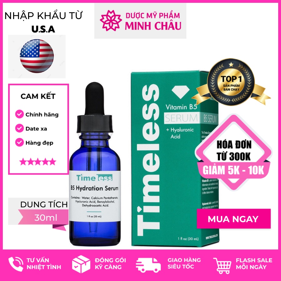 Timeless B5 - Serum Phục Hồi Da Cấp Ẩm 30ml