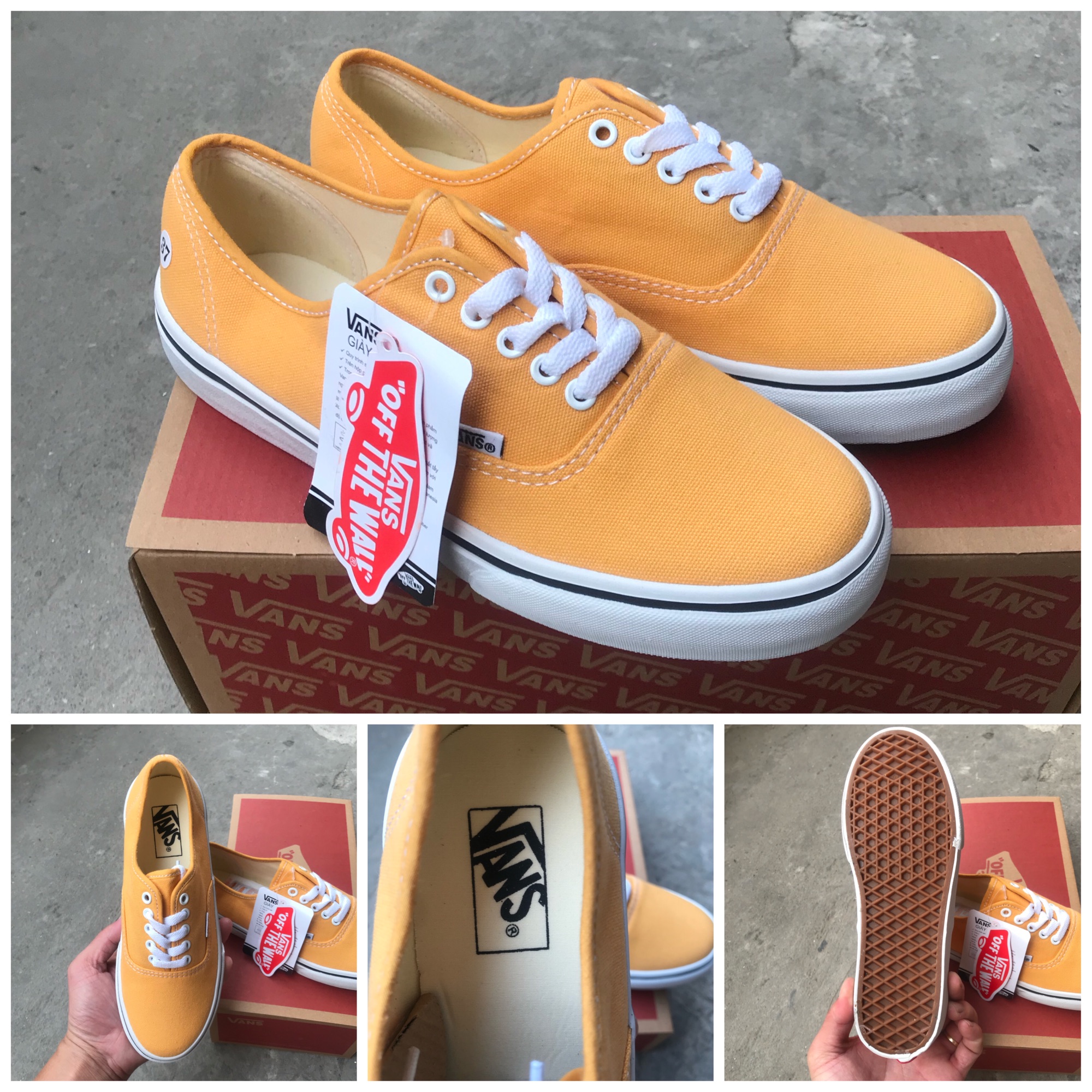 GIÀY VANS CLASSIC VÀNG (Full box + Bill)