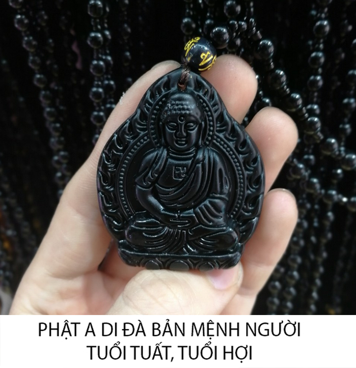 Dây chuyền vòng đeo cổ mặt phật Bất Động Minh Vương - Phật bản mệnh người tuổi dậu - mang lại bình an may mắn cho 12 tuổi