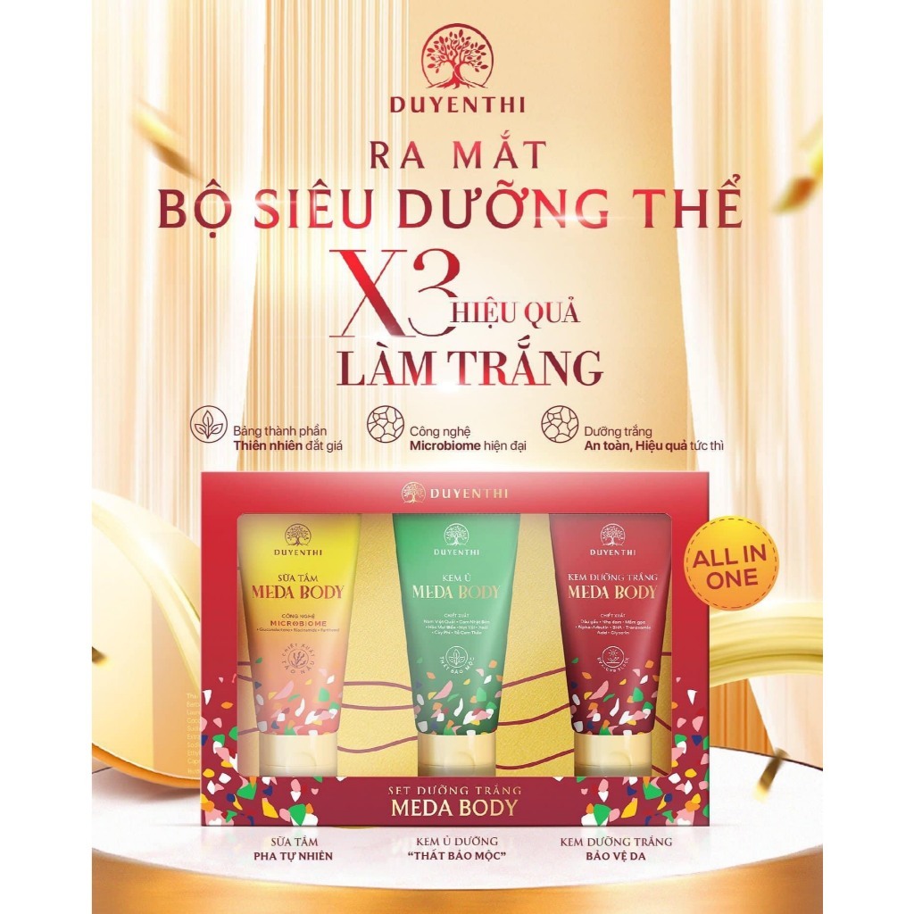 Set Trắng Da Toàn Thân Meda Body Duyên Thị Bách Y Sâm