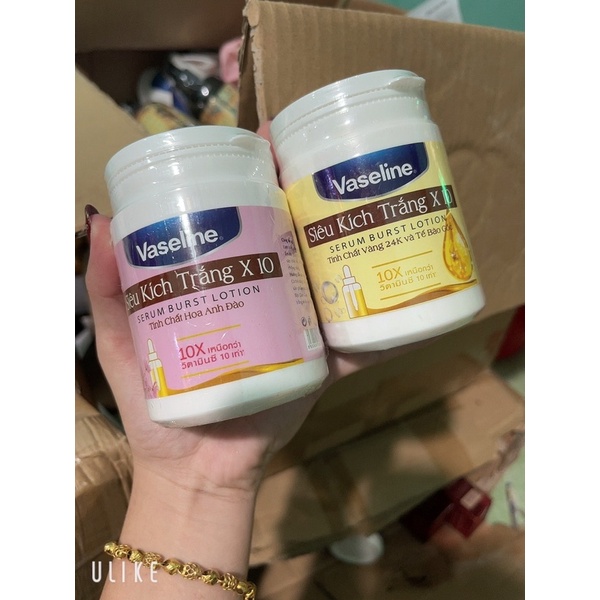 Body Siêu Kích Trắng Vaseline 250g