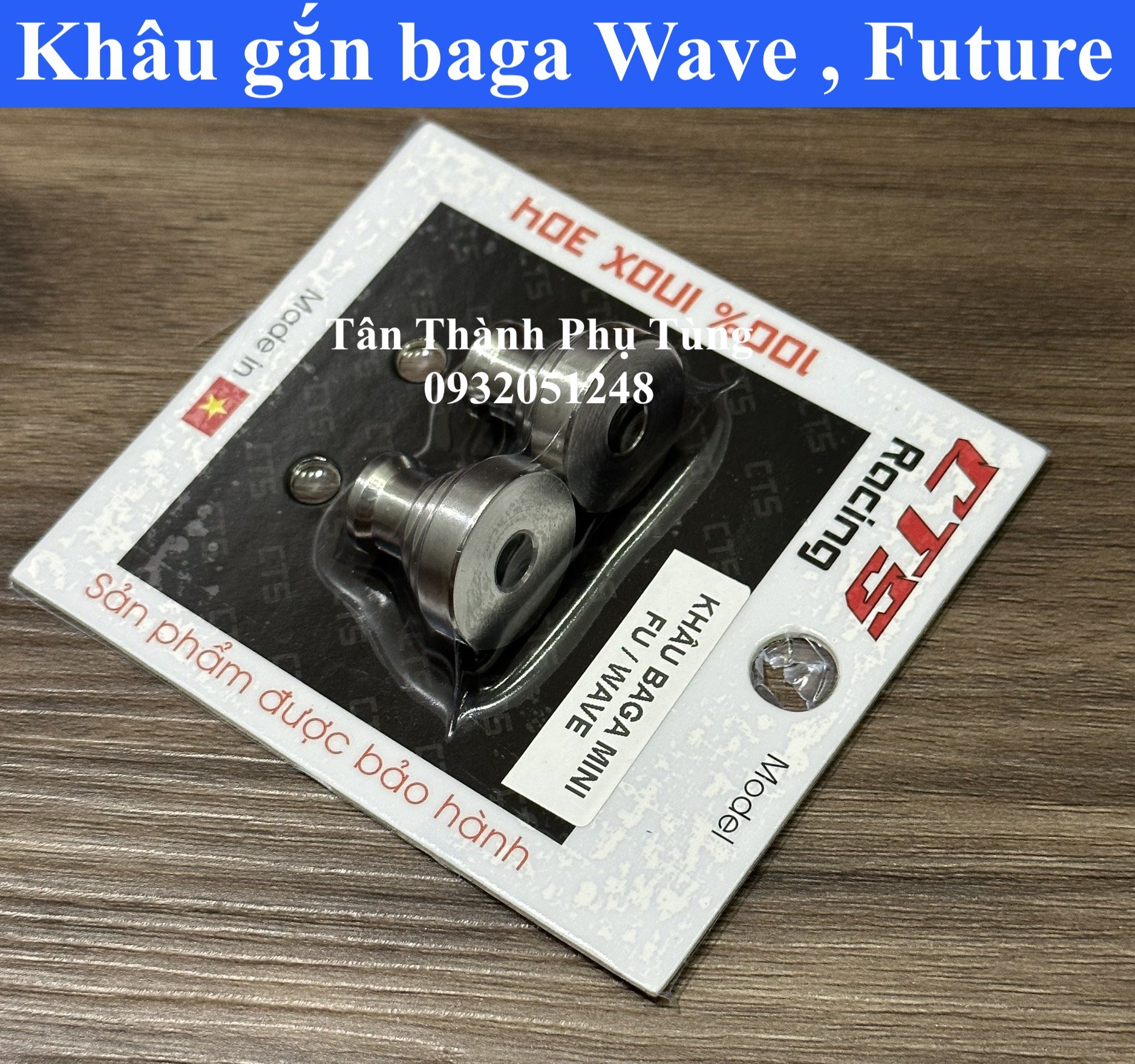 Khâu gắn baga Wave, Future 2 bên Inox 304 CTS