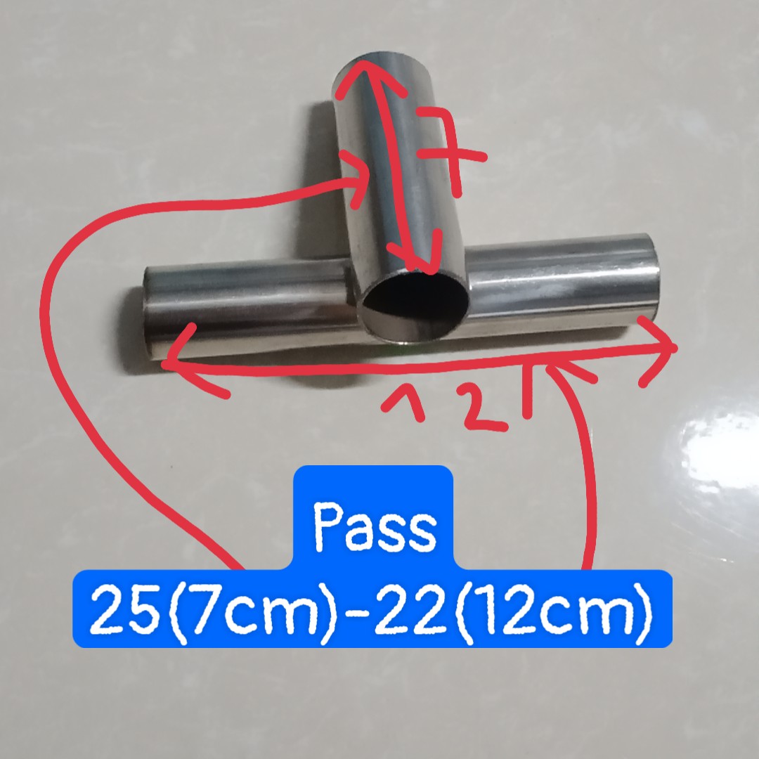 Pass inox làm diều, pass tròn chữ thập