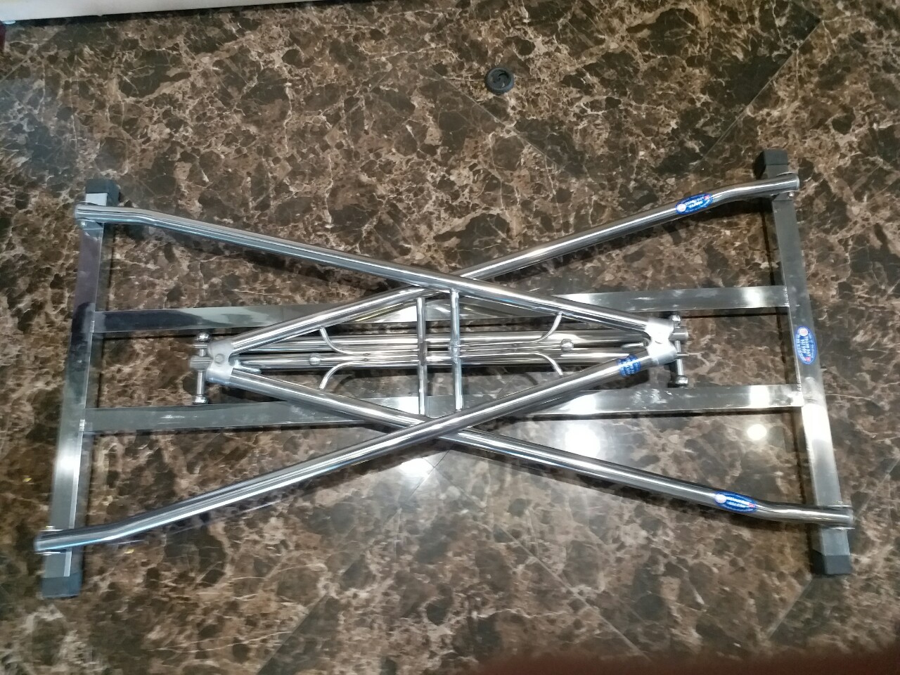 Võng xếp inox khung vuông cao cấp