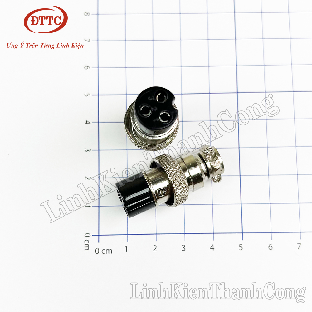 Giắc gx16 2p, 3p, 4p, 5p, 6p, 7p, 8p, 10p chân đực, cái đấu dây; nắp chông nước cho giắc gx16