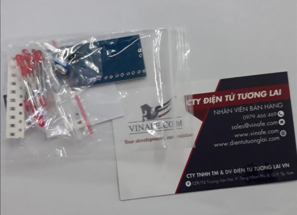 [HCM]Mạch Tự Ráp IC 4017 + LM555 LED Đa Hiệu Ứng