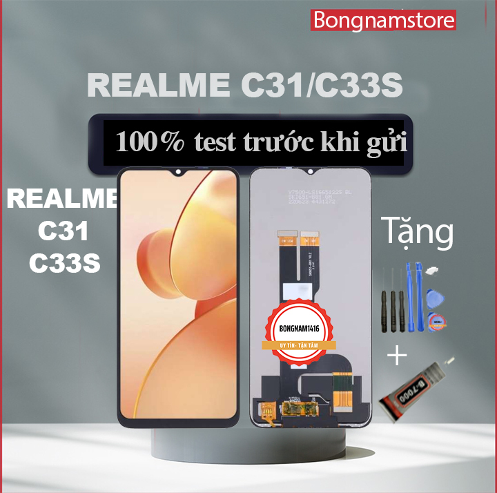 Màn hình thay thế cho realme c31/c33s tặng bộ sửa và keo dán b7000.