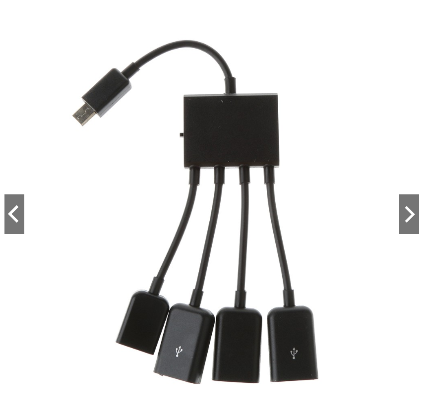 Cáp sạc 4 cổng Micro USB OTG HUB cho Samsung điện thoại Android PC