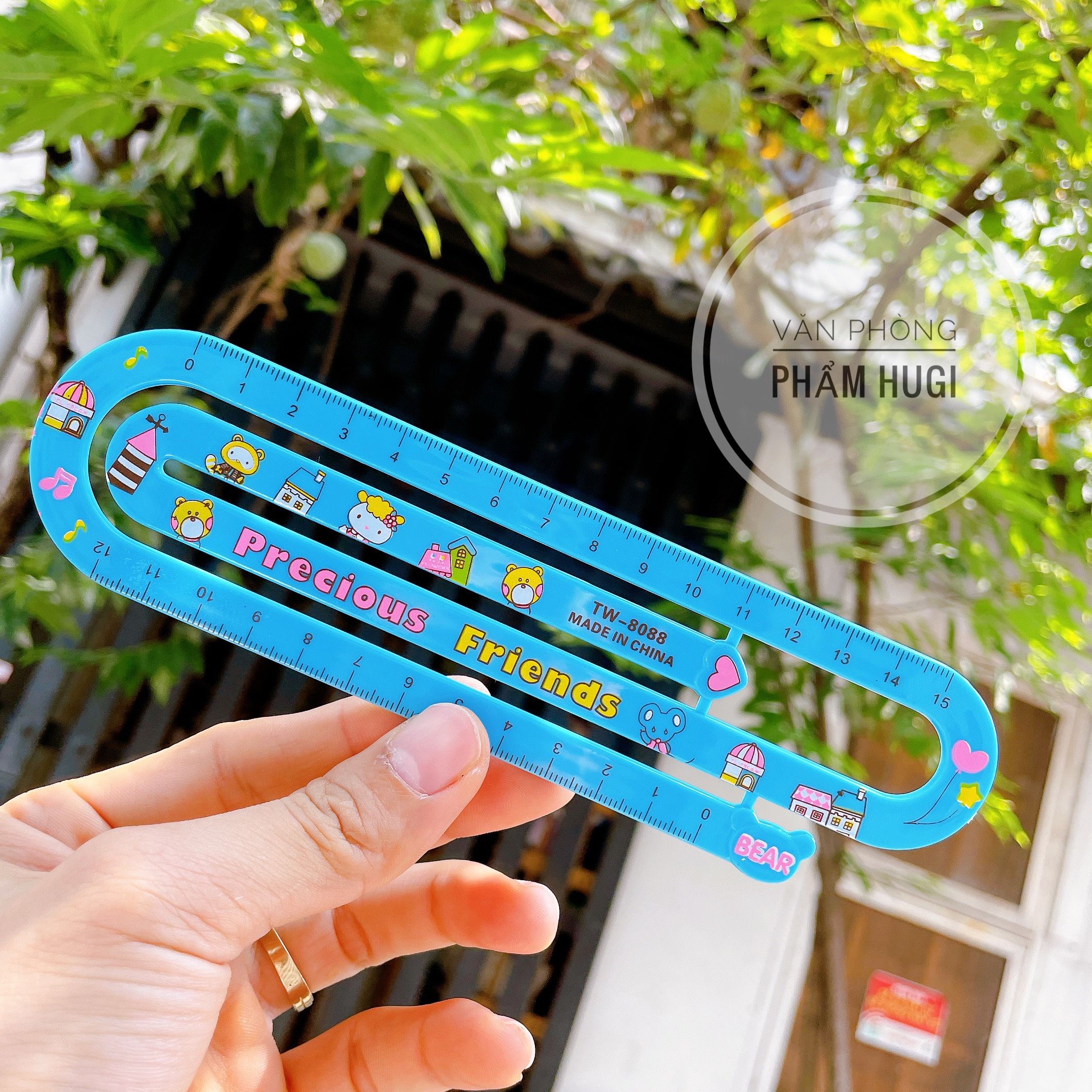 Straightedge plastic hard 15cm cute designs (tw-8088)