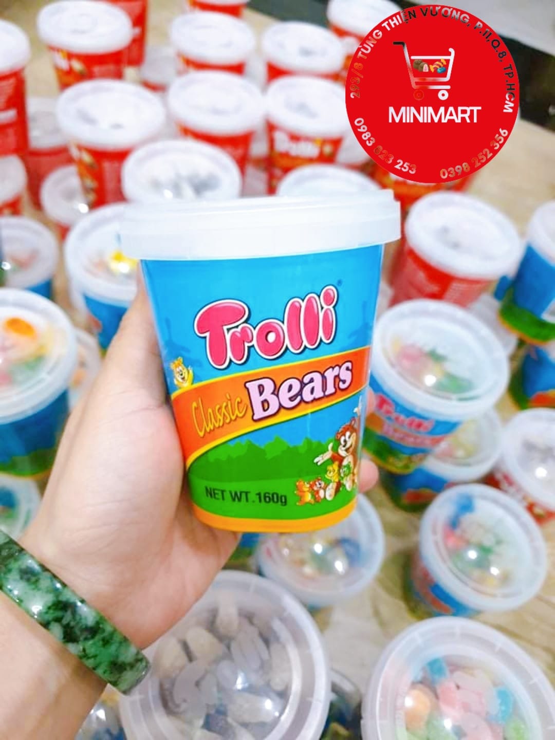 KẸO DẺO SÂU TROLLI - HŨ 160g ( Classic bears)
