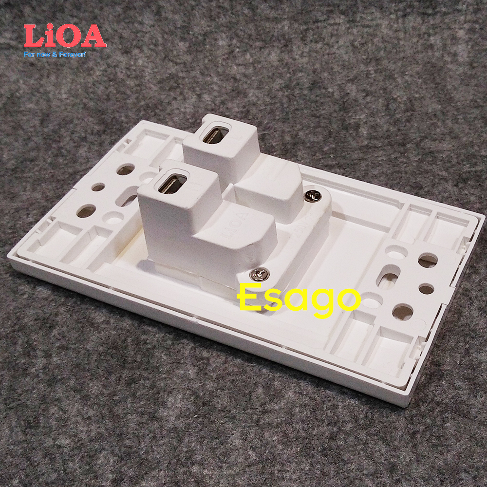 [HCM]Ổ cắm điện đơn 2 chấu 16A LiOA (3520W)