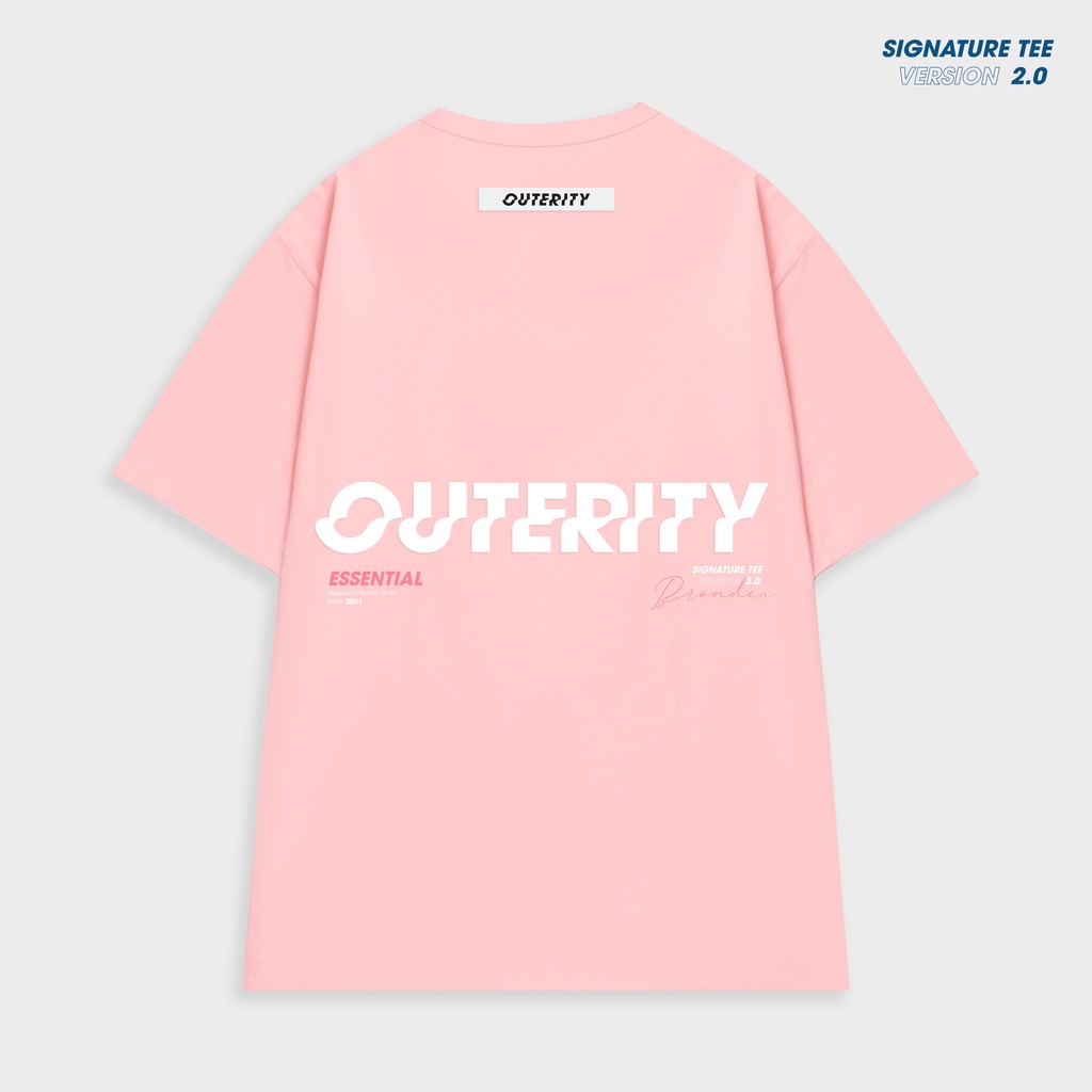 Áo thun Outerity Signature Hồng ver2.0 - ORP133