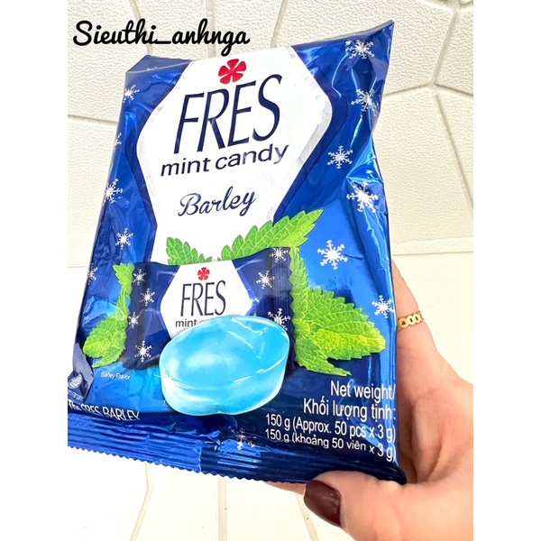 Kẹo The Bạc Hà Lúa Mạch Fres Barley Mint Candy (Gói 150g)