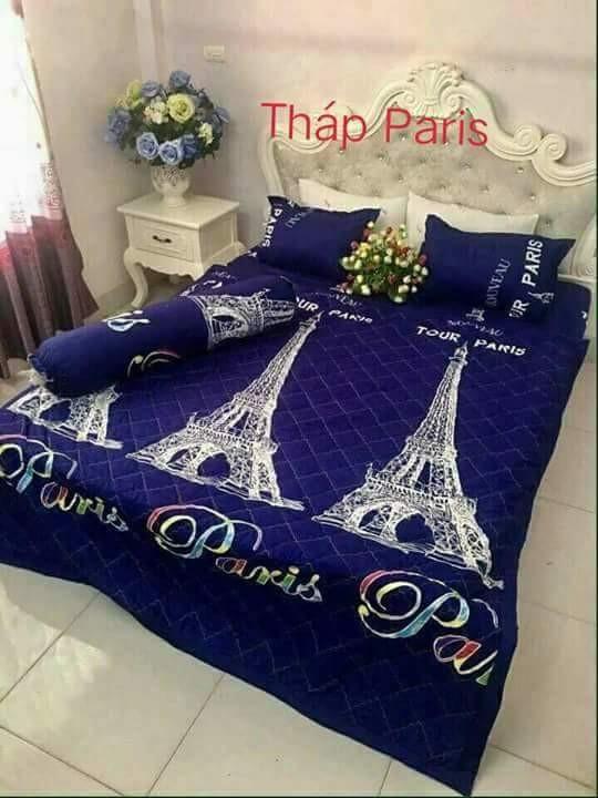 Chăn hè thu chần bông vi tính - Mẫu Tháp Pais