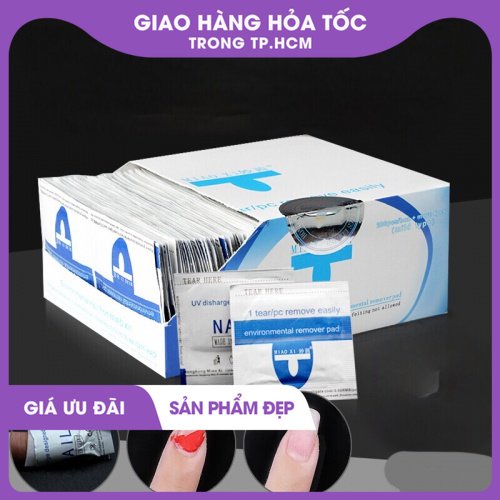 Giấy bạc ủ phá gel hộp 200 miếng 0120