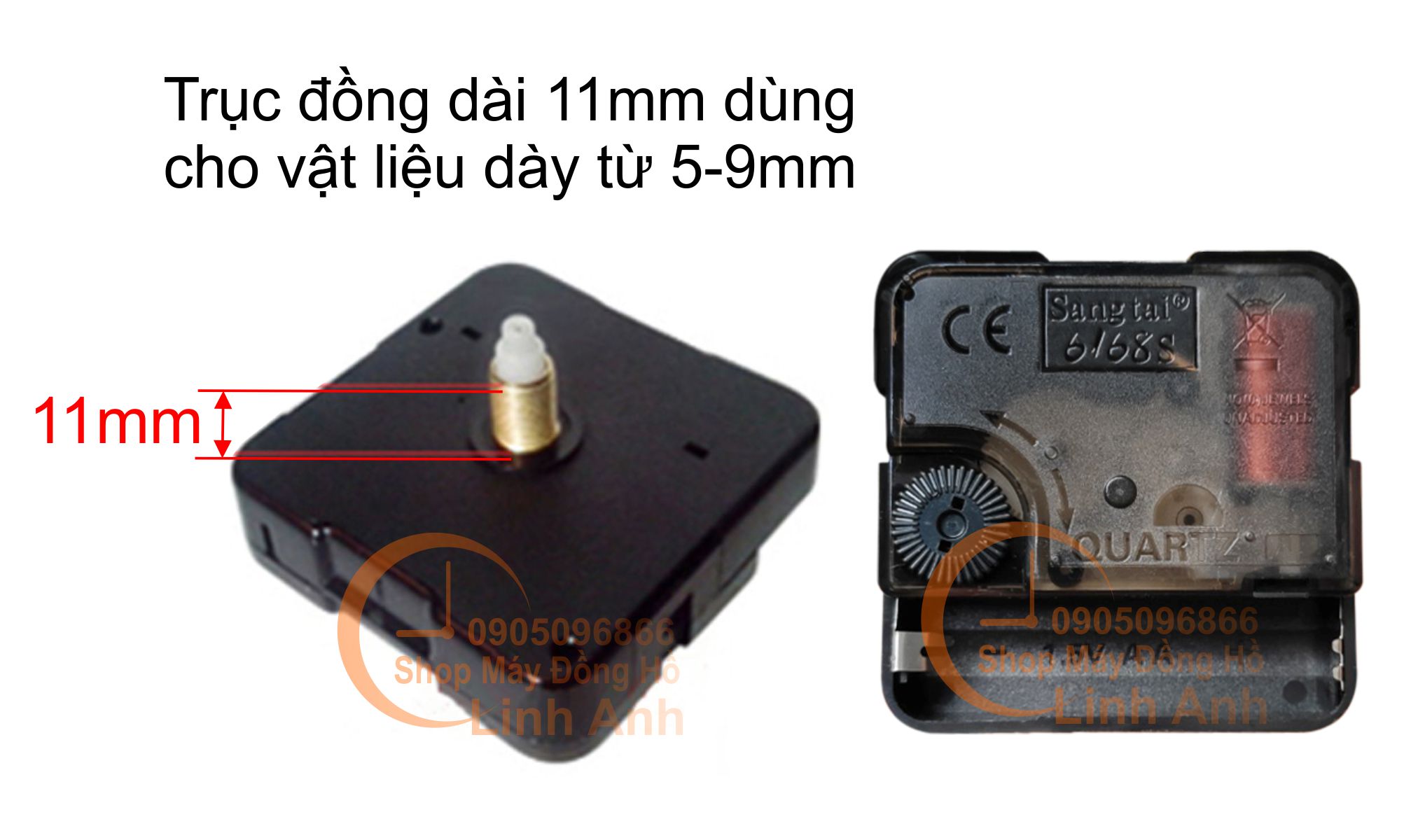 Máy đồng hồ Trục dài (Chọn Kim)