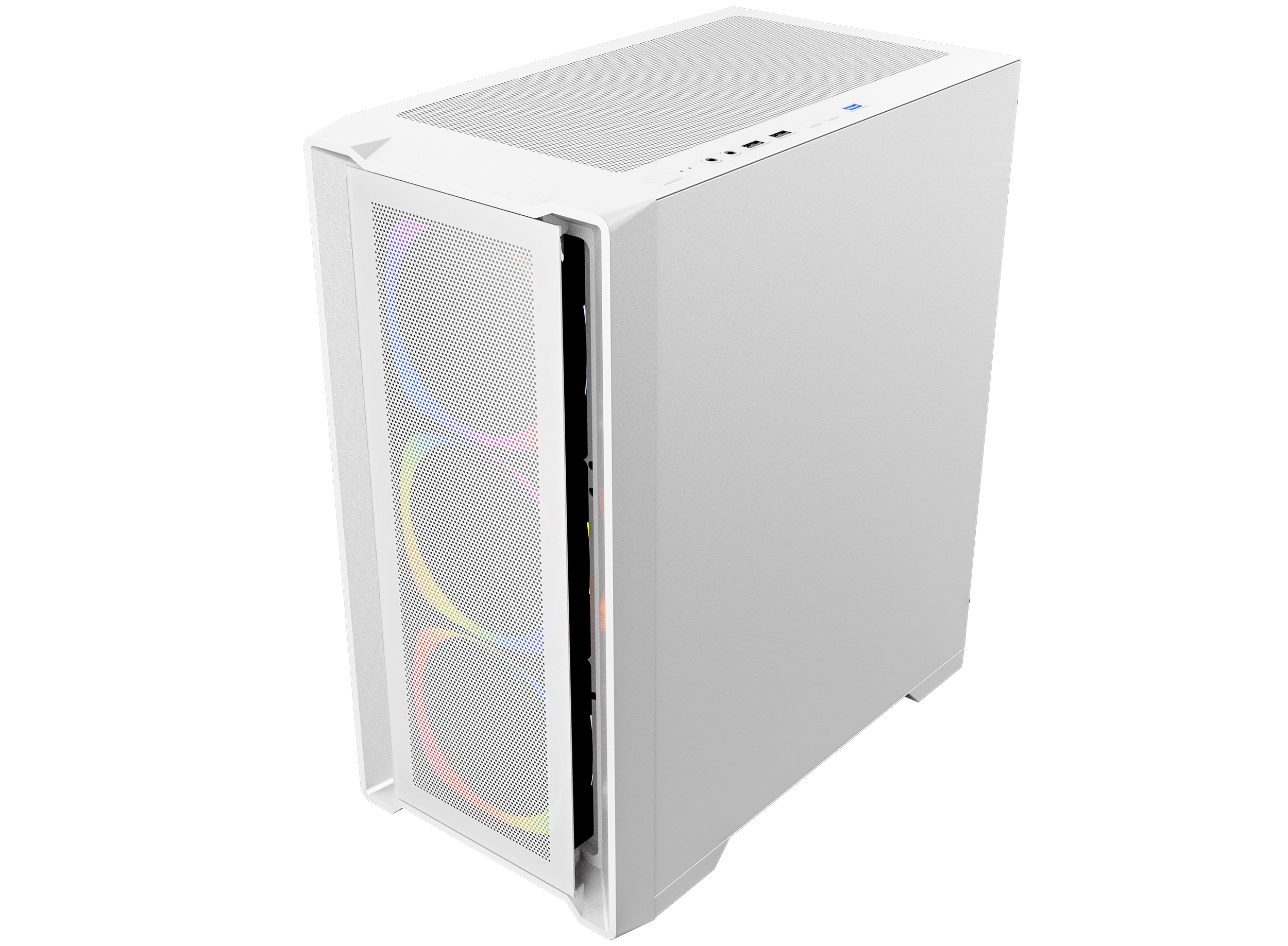 Vỏ case KENOO ESPORT M500 - 3F - MàuTrắng MATX (3 Fan RGB)