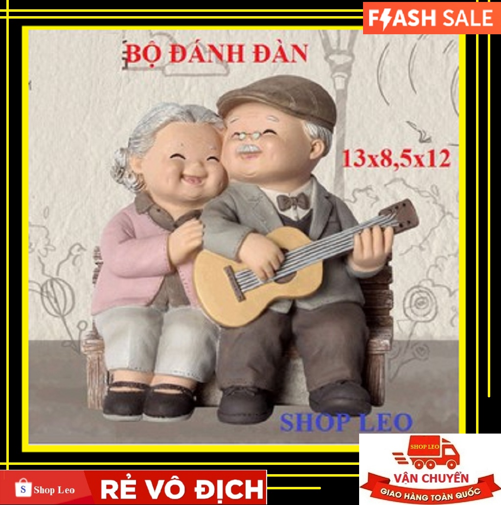 [Hoàn Tiền 10%]BỘ TƯỢNG ÔNG BÀ LÃO MẪU ĐÁNH ĐÀN