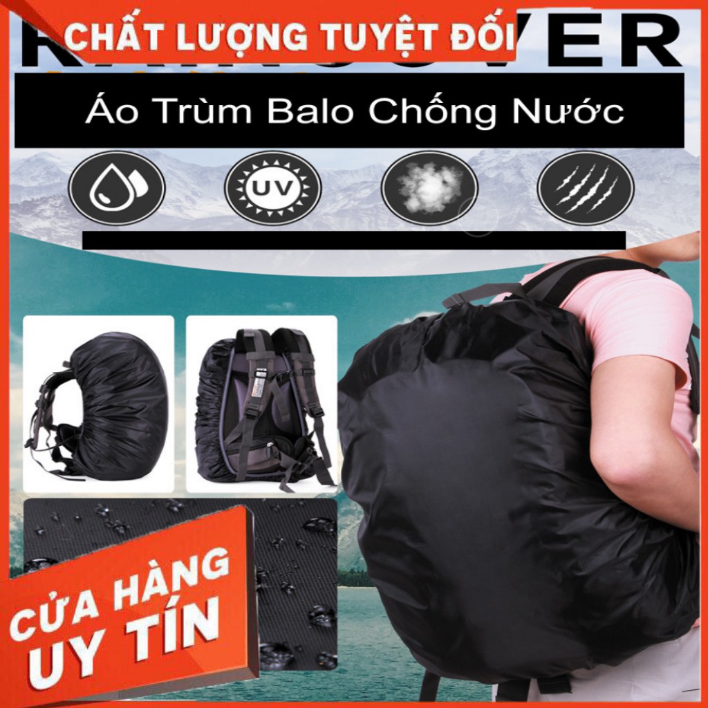 Túi trùm balo - áo mưa balo - chuyên dành cho phượt thủ - size balo 45l
