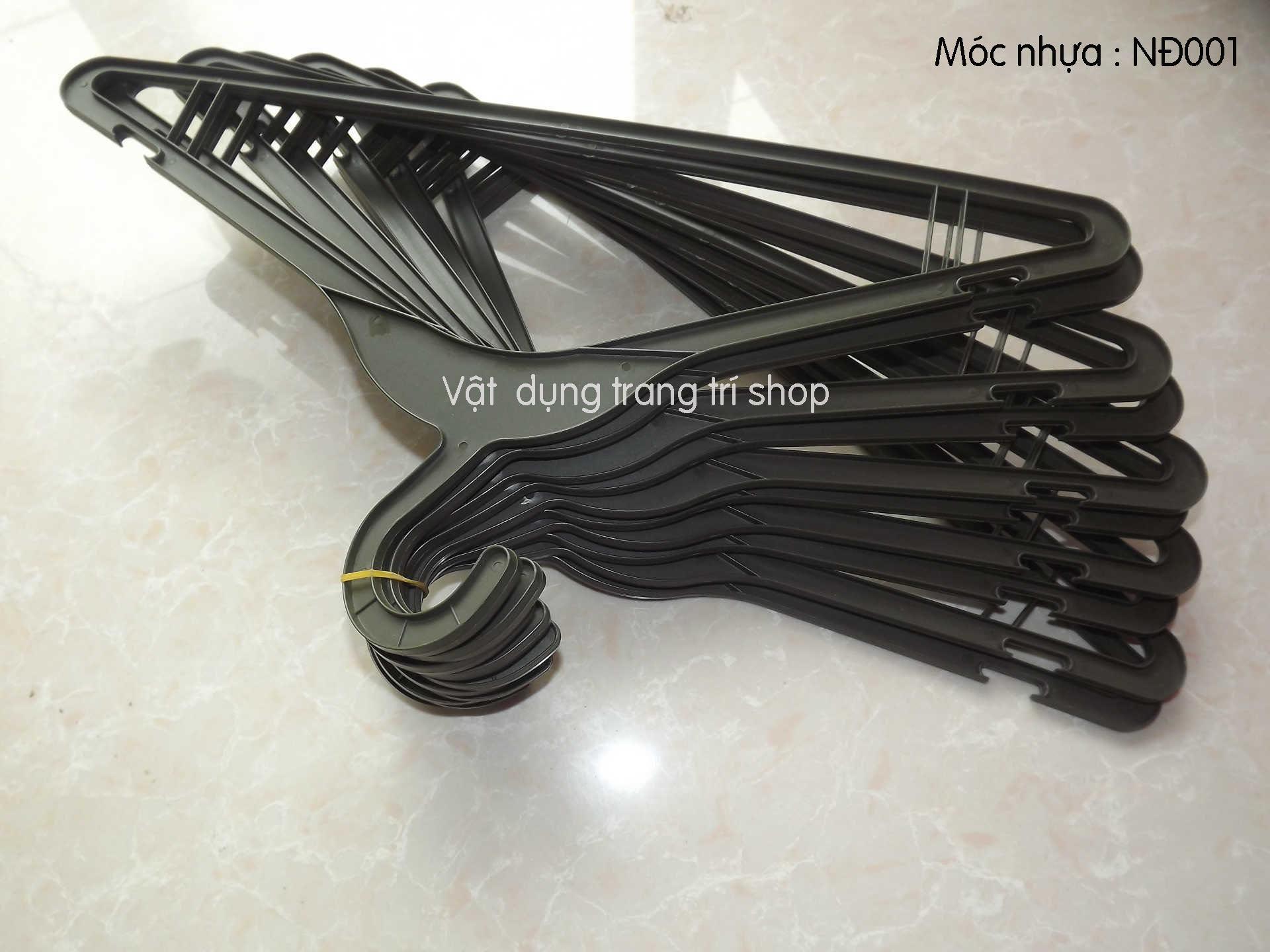 Móc nhựa đen chất nhựa PVC 41cm ( bộ 20 móc )