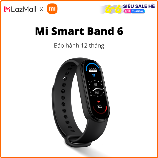 Vòng đeo tay thông minh Mi Smart Band 6 - Hàng chính hãng DGW - Bảo hành chính hãng