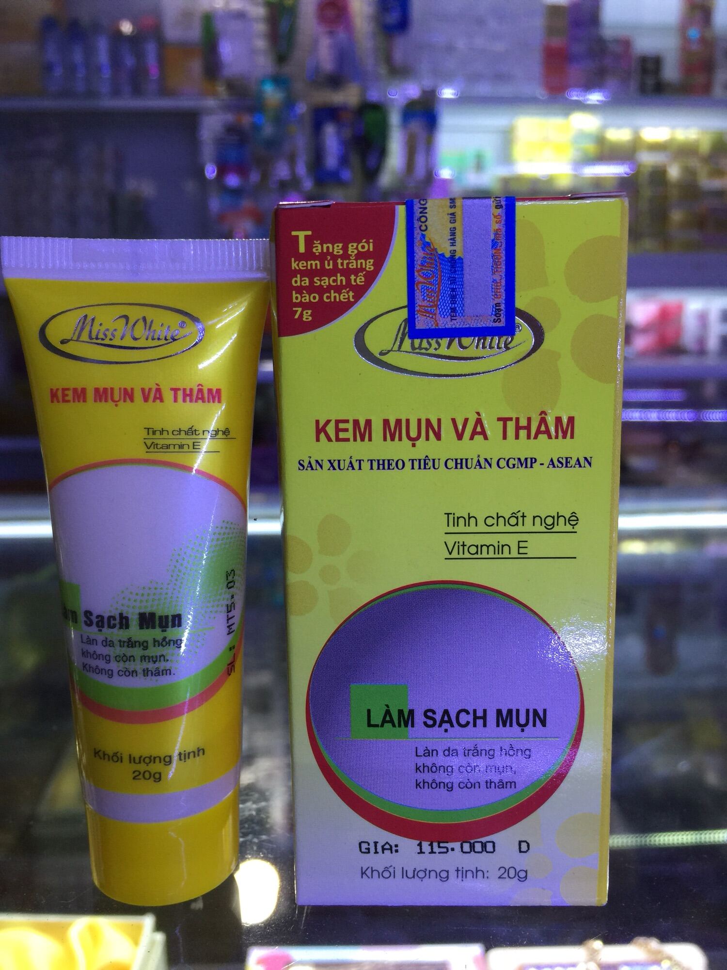 Kem Misswhite Mụn Và Thâm 20g