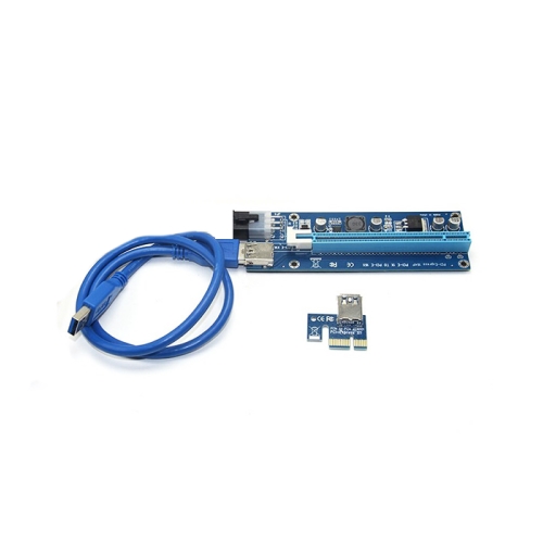 MODULE CARD RISER CHUYỂN ĐỔI MỞ RỘNG PCI-E 1X SANG 16X KÈM CÁP USB 3.0