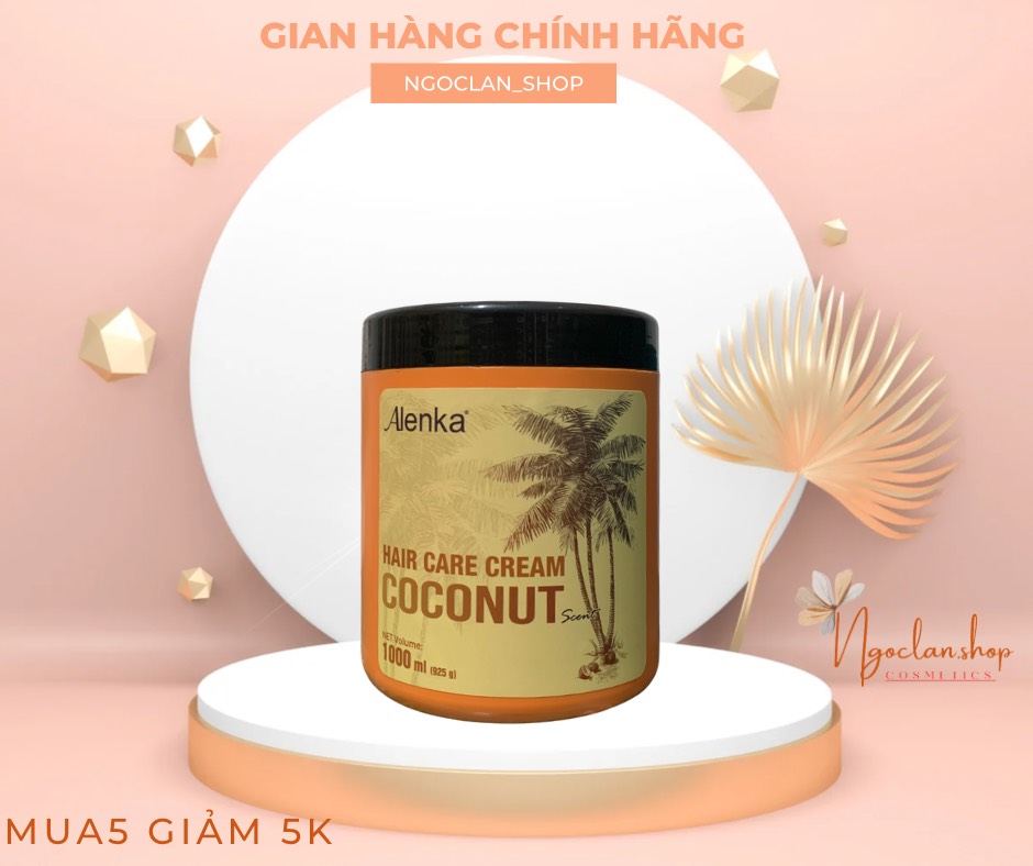Hấp dầu tinh chất dừa alenka 1000ml